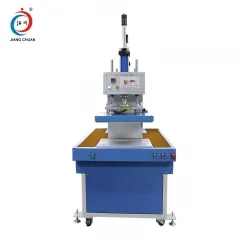 Machine à coller hydraulique à double tête concave et convexe