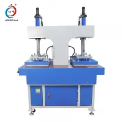 Machine à coller hydraulique à double tête concave et convexe